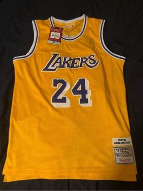 Mitchell & Ness Kobe Bryant Lakers #24 Gold/Purple Hardwood Classics Jersey